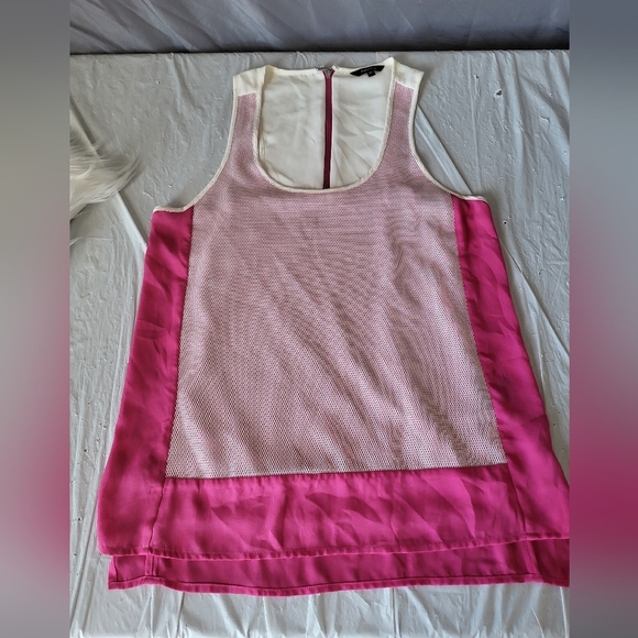 RW & CO  Pink and White Women's Tank Top, Size Small - Picture 3 of 5